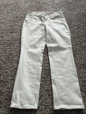 Talbots Petite White Flare Jeans